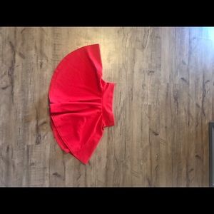 Red skirt